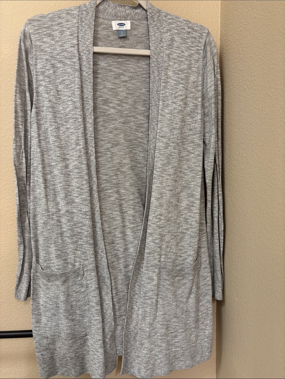Old Navy Gray Open-Front Lightweight Cardigan